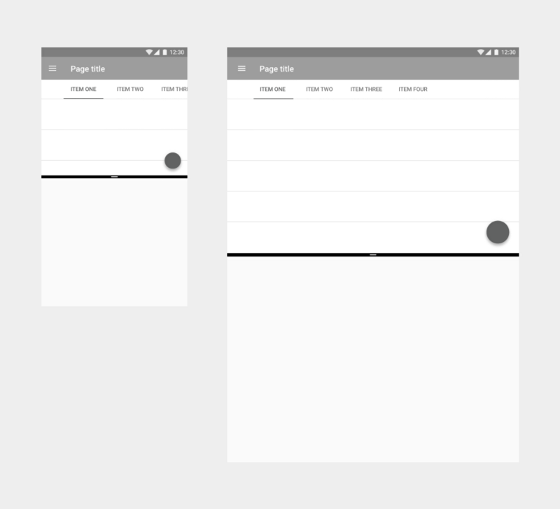 Building a single responsive layout makes for smooth transitions as your app resizes